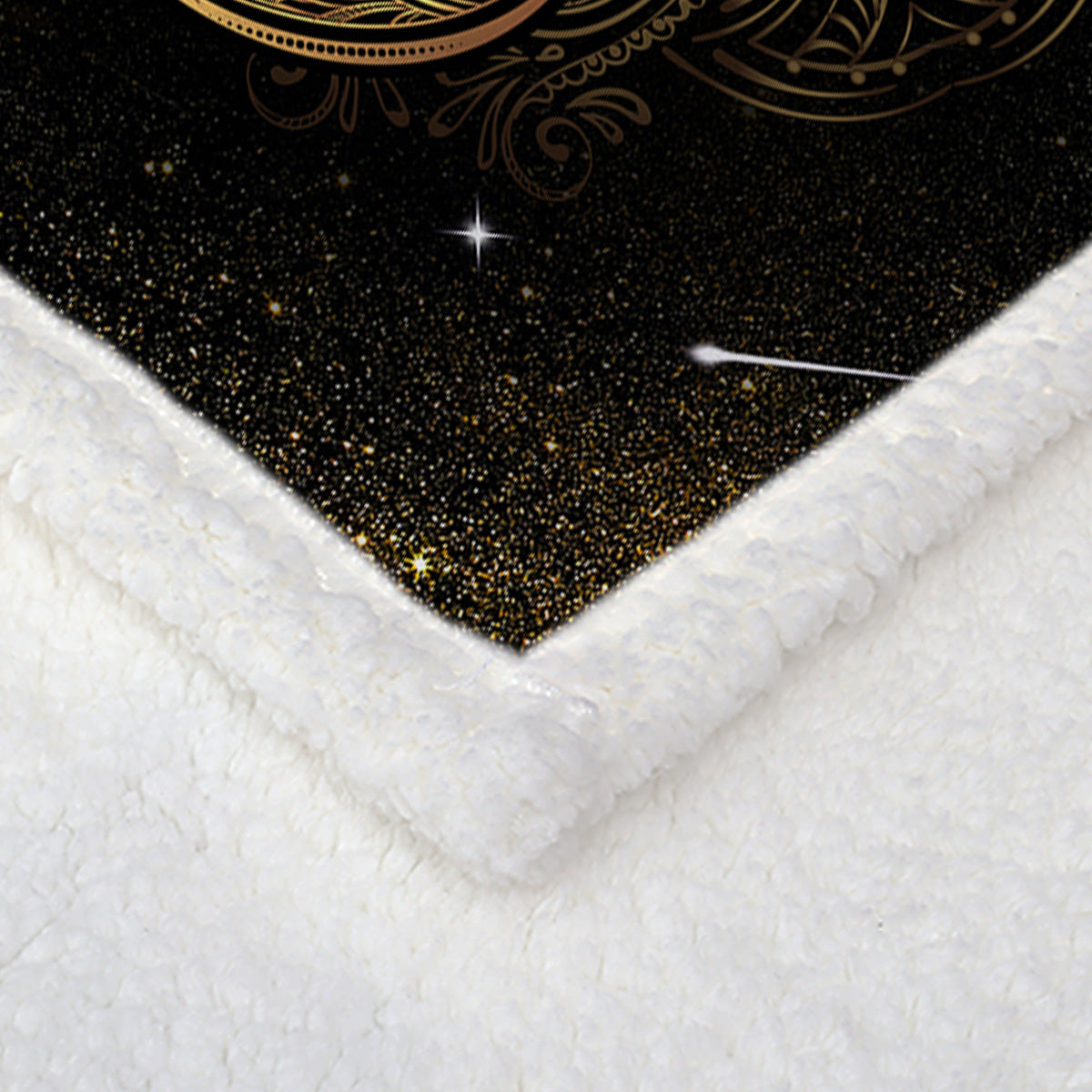 Scorpio Blanket Gold Scorpion Lancer Blanket Super Soft Black Sherpa Lancer Fluf léger