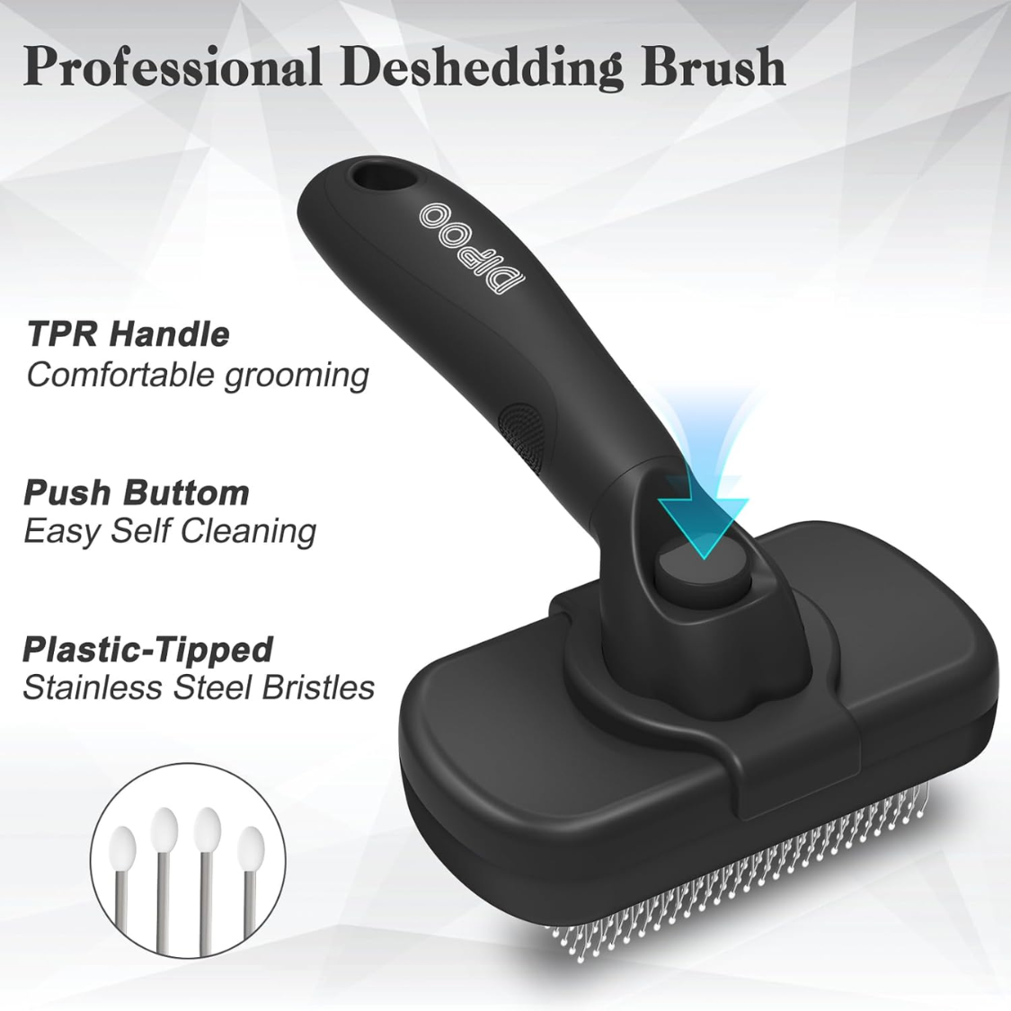 Brosse à linge auto-nettoyante - Outil de grooming pour chiens