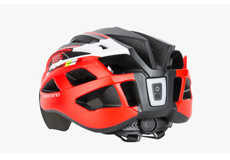 Vélo Casque Siège Tube de charge USB Avertissement Feu de queue Équipement d'équitation extérieur
