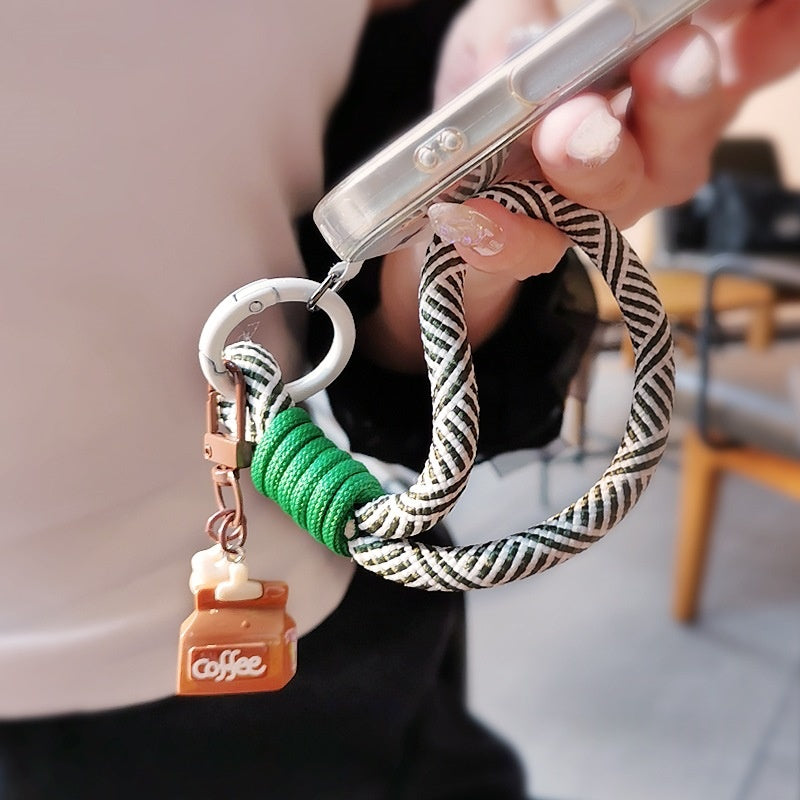Portable de voyage extérieur Tag Woven Téléphone Lanyard