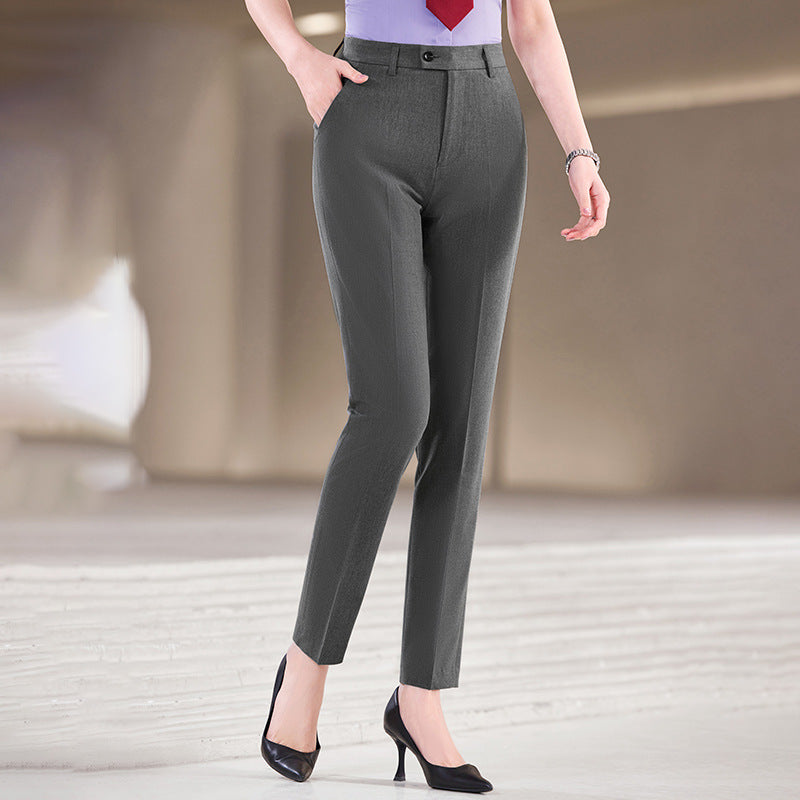 Pantalons formels à drap sur mesure à taille élevée Ce flatter
