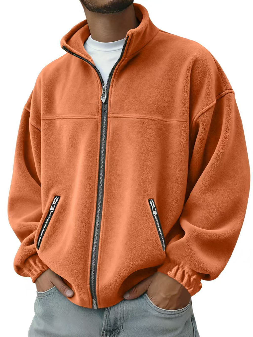 Veste à capuche à capuche à capuche à fermeture éclair