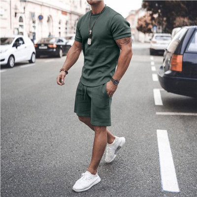 European and American Ebay Homme d'été Shorts à manches courtes Suit Sports Casual Men's Fash