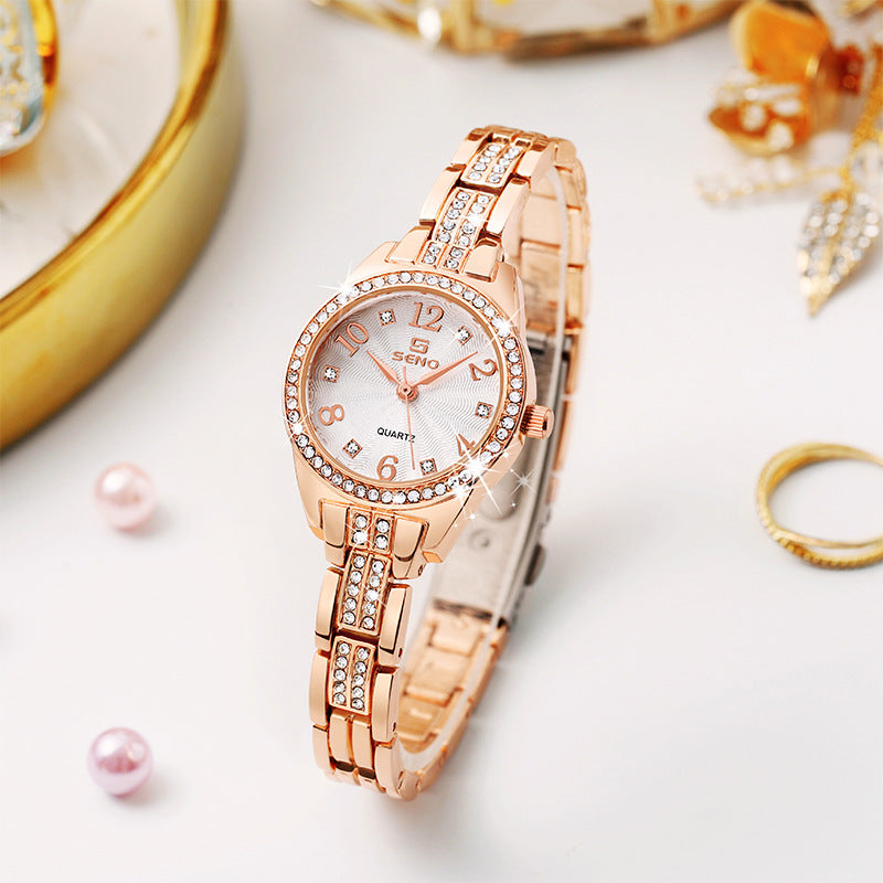 Mode Imperméable Bijoux Femme Buckle Quartz Montre