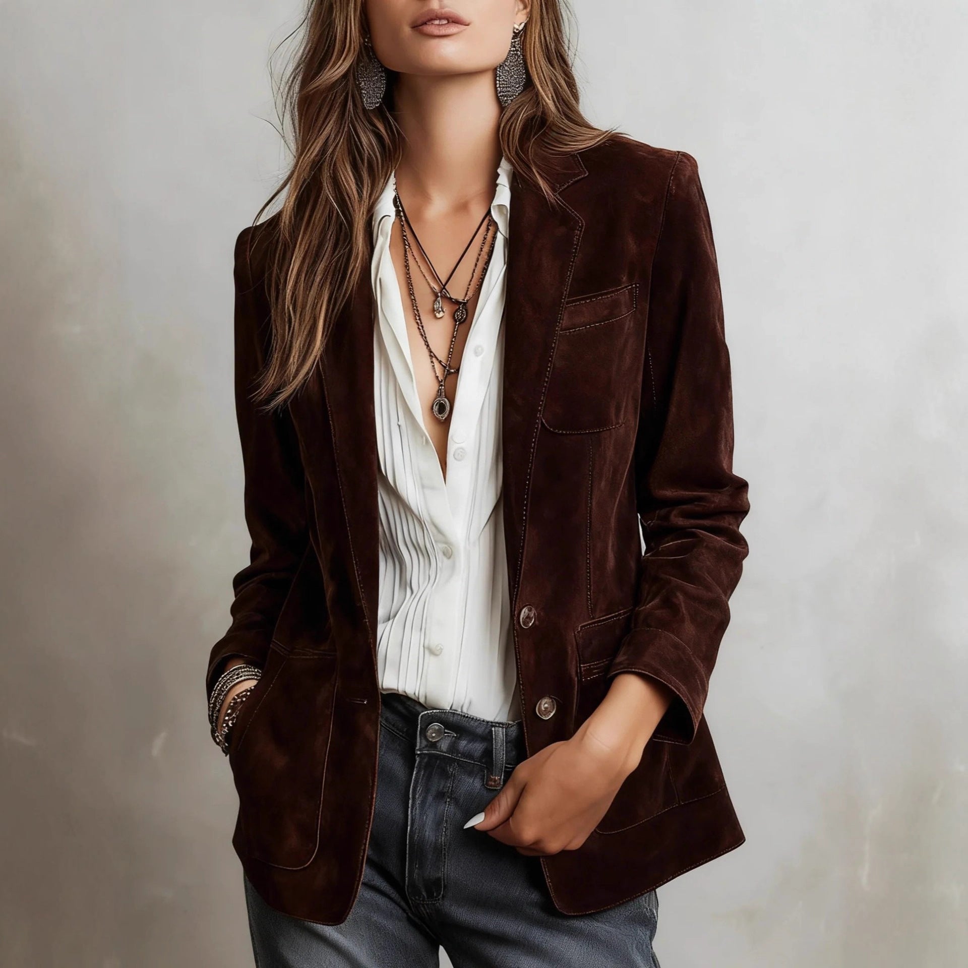 Veste de mode européenne et américaine pour femmes d'automne