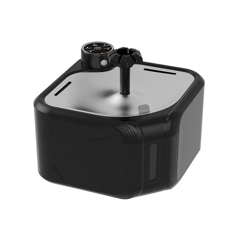 Distributeur d'eau pour animaux en acier inoxydable Induction sans fil Sortie d'eau automatique