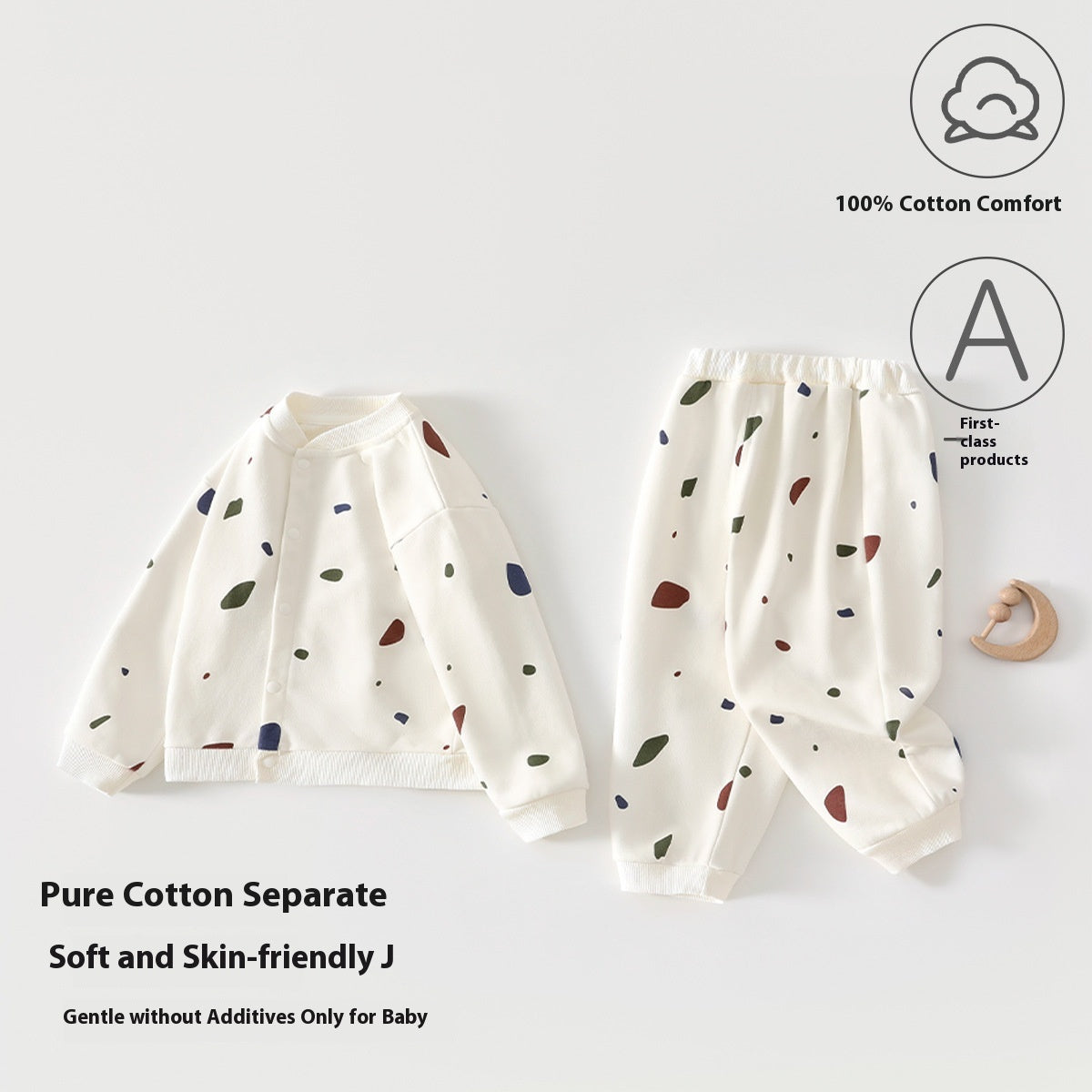 Pure Cotton Printemps et Automne Baby Split Chandail costume pour enfants Garçons