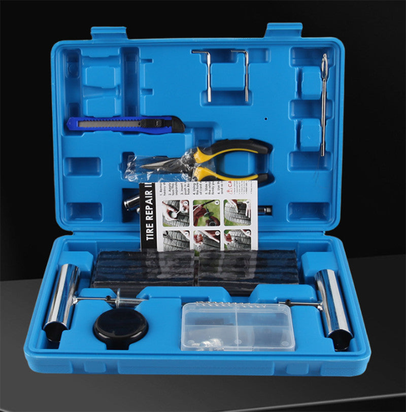 68Pcs lourd de série pneumatique Poncture Kit de réparation Outil Tubeless voiture bande de roulement de pneus