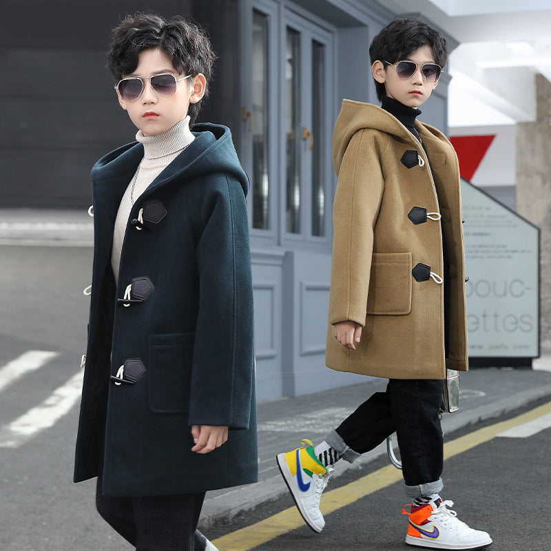 Manteau de laine épaissé garçon