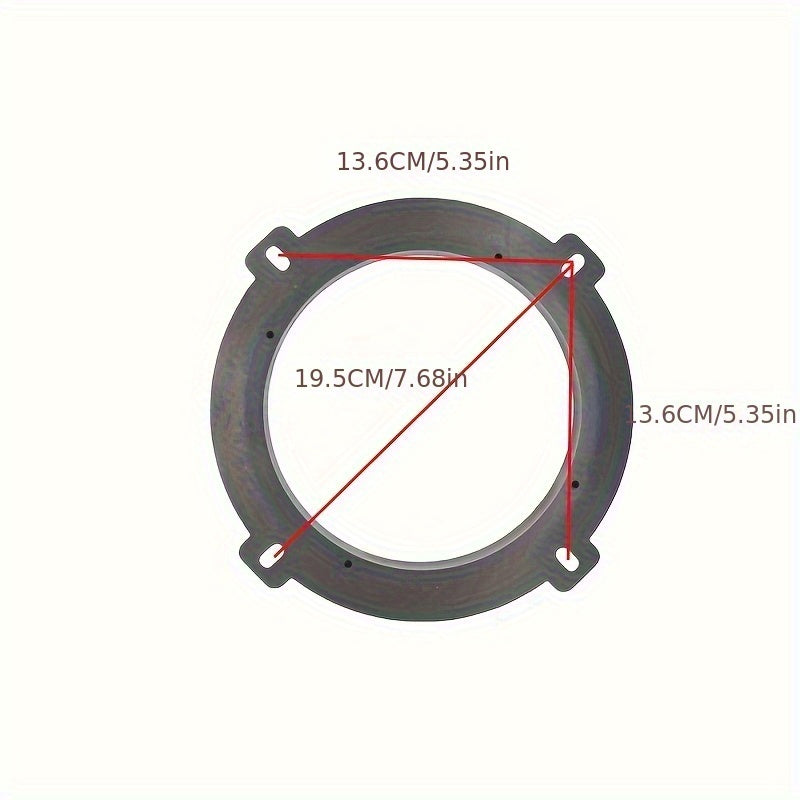 2PCS 6.5 pouces Adaptateur de porte porte de voiture Spacer Ring pour Hyundai Elantra I30 Tucson Sona
