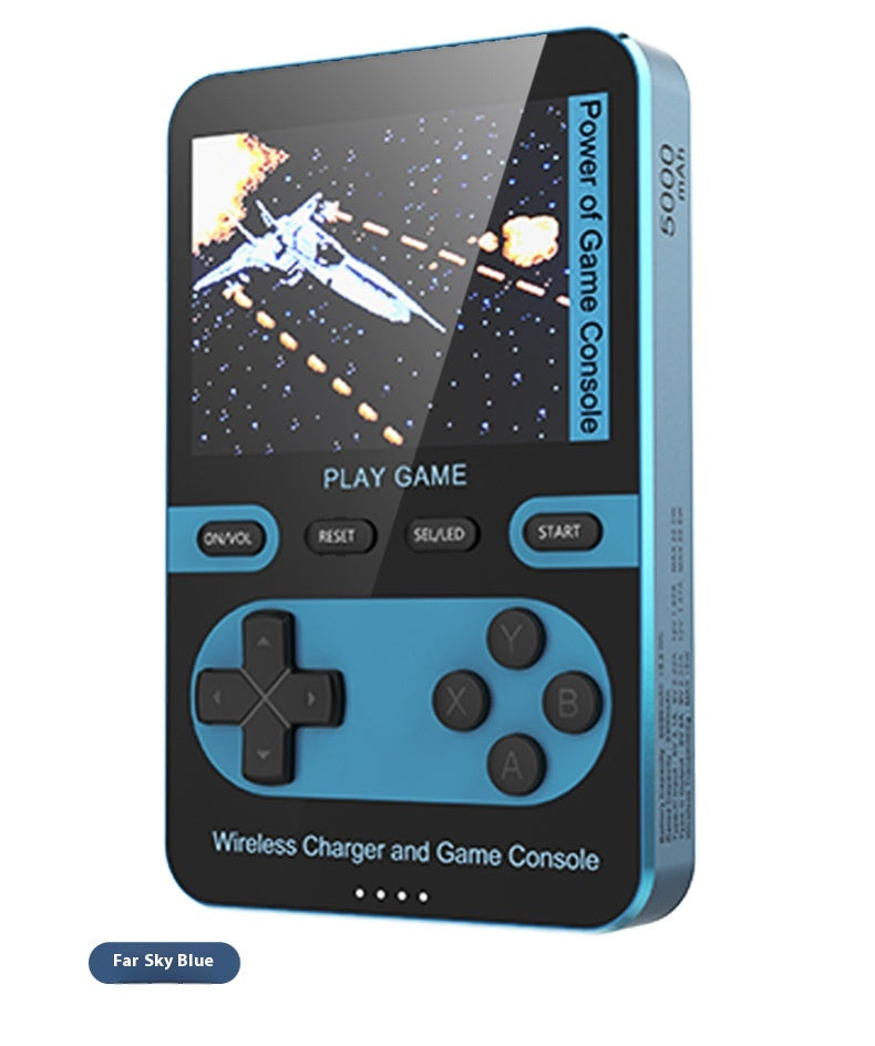 Portable gaming machine large screen magnetic suction power bank