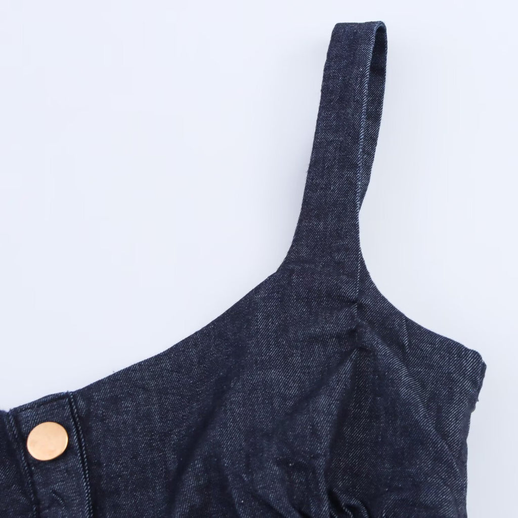 Robe longue en denim de style Summer de dame