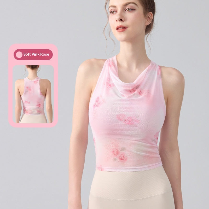 Tie-dye imprimé femmes Sports Tank Top