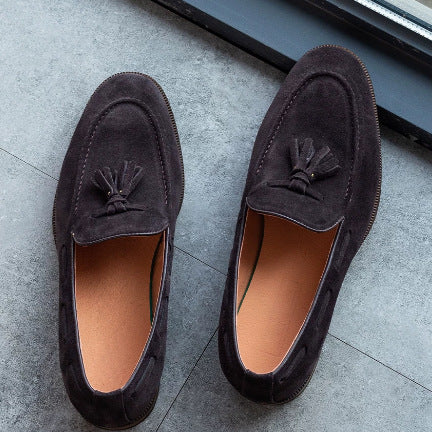 Hommes Slip-on chaussures en cuir Mocassins pour le transport