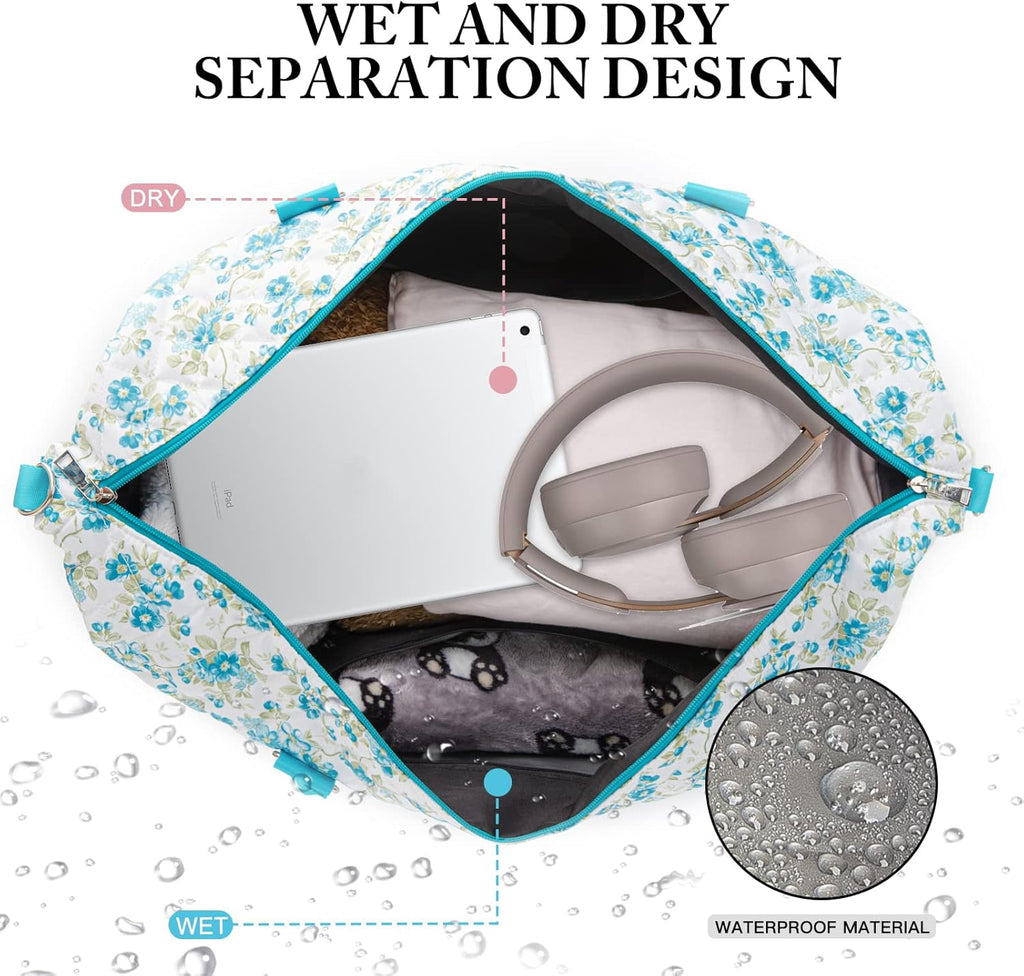 Sac de voyage pour femmes avec trousse de toilette Carry-on nuit et week-end sac pour voyager