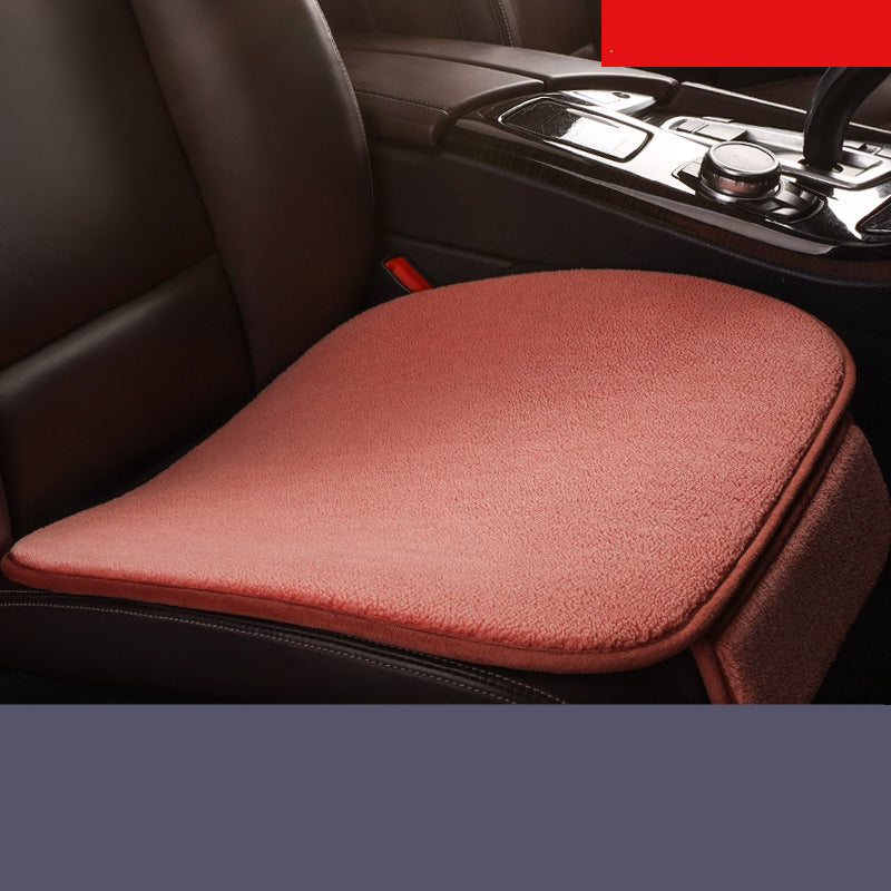 Siège de voiture Coussin en peluche en peluche Coussin de siège d'hiver sans dossier
