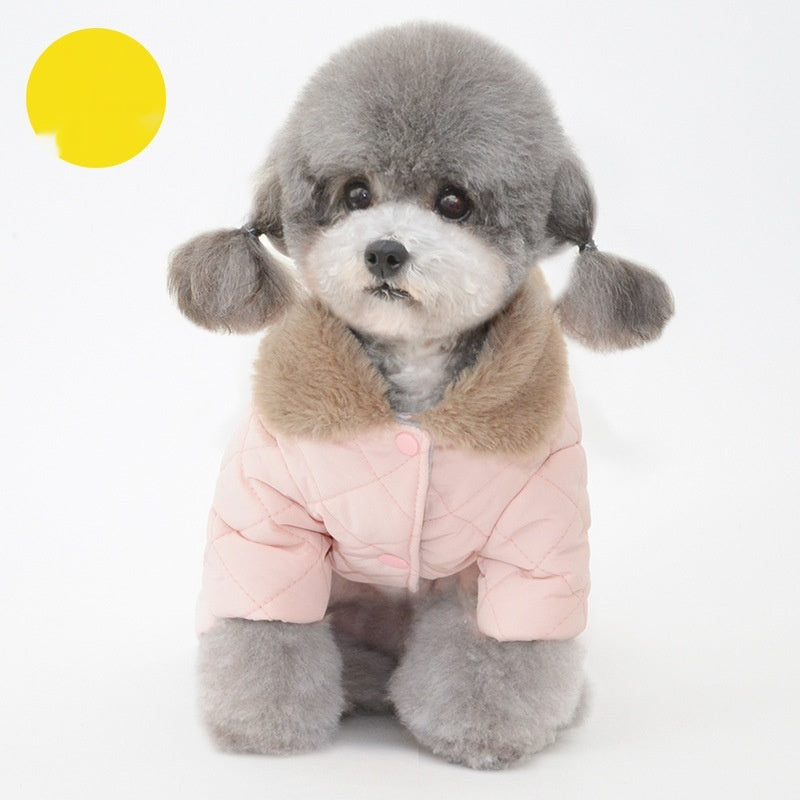 Manteau de coton pour chien de coton d'hiver