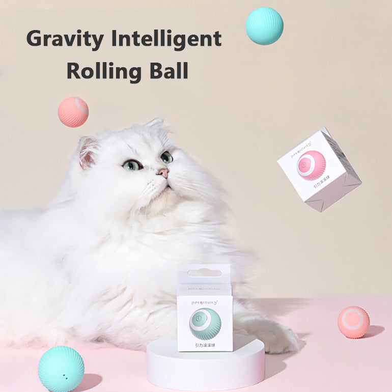 Chat Gravity Intelligent Rolling Ball Tease Toy Pet Balle rotative automatique