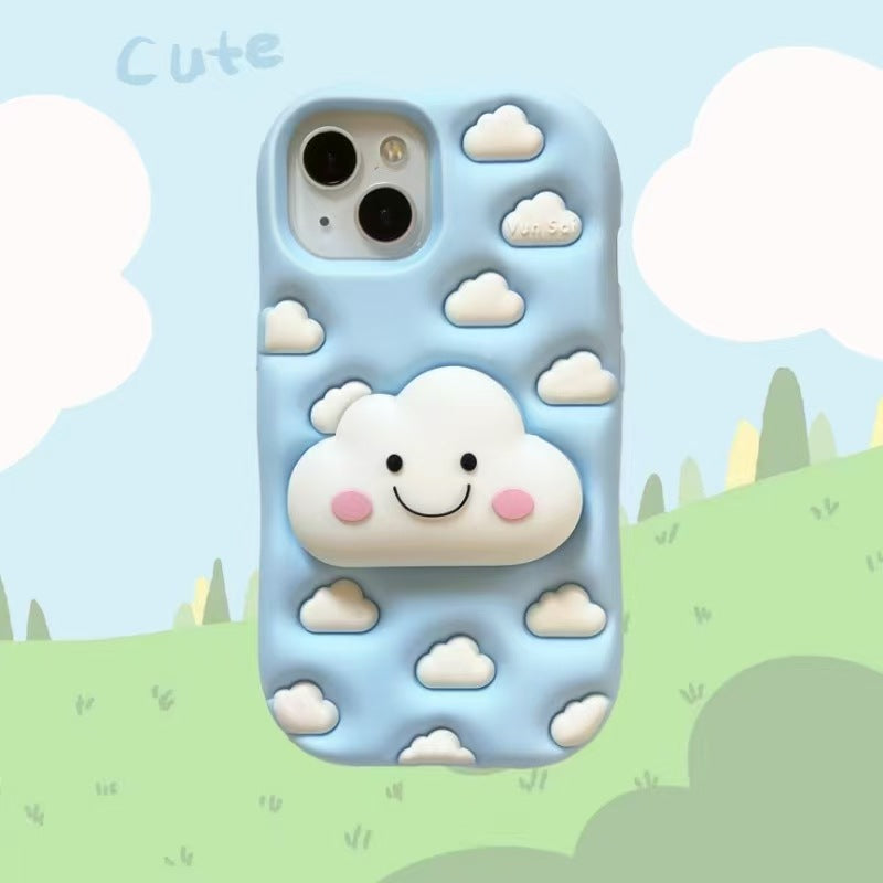3D Silicone Cloud Design Phone Case