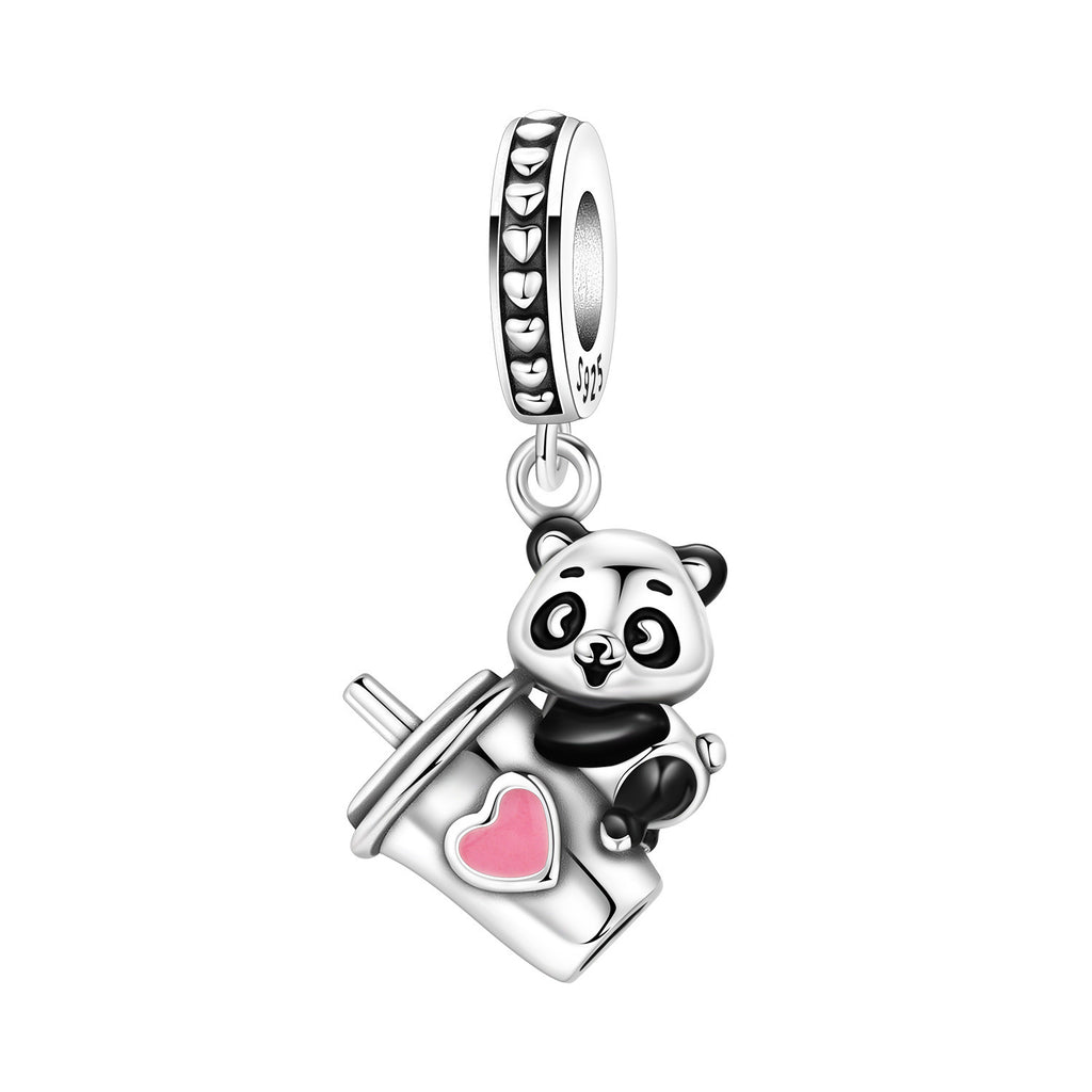 Bamboo mignon Panda bricolage perles de cuivre pendentif accessoires