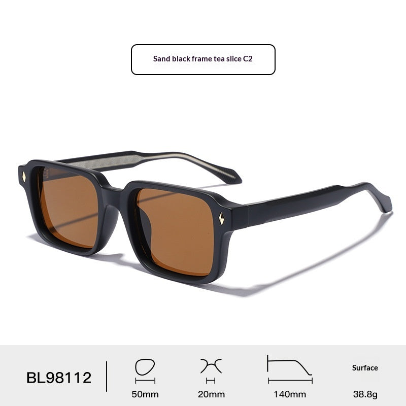 UV400 Protection UV Lunettes de soleil à acétate d'imitation
