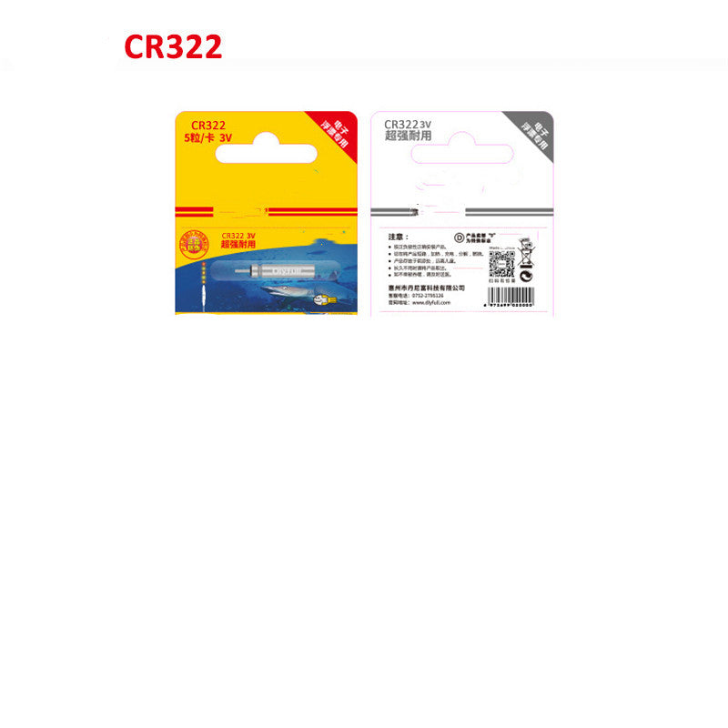 CR322 Batteries Pêche électrique flotteur 3V nuit lumière Lithium Pin Cell LED
