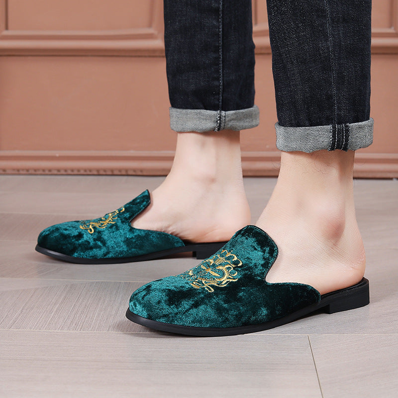 Hommes Brodé Chaussures Mocassins Slip-on Style d'été