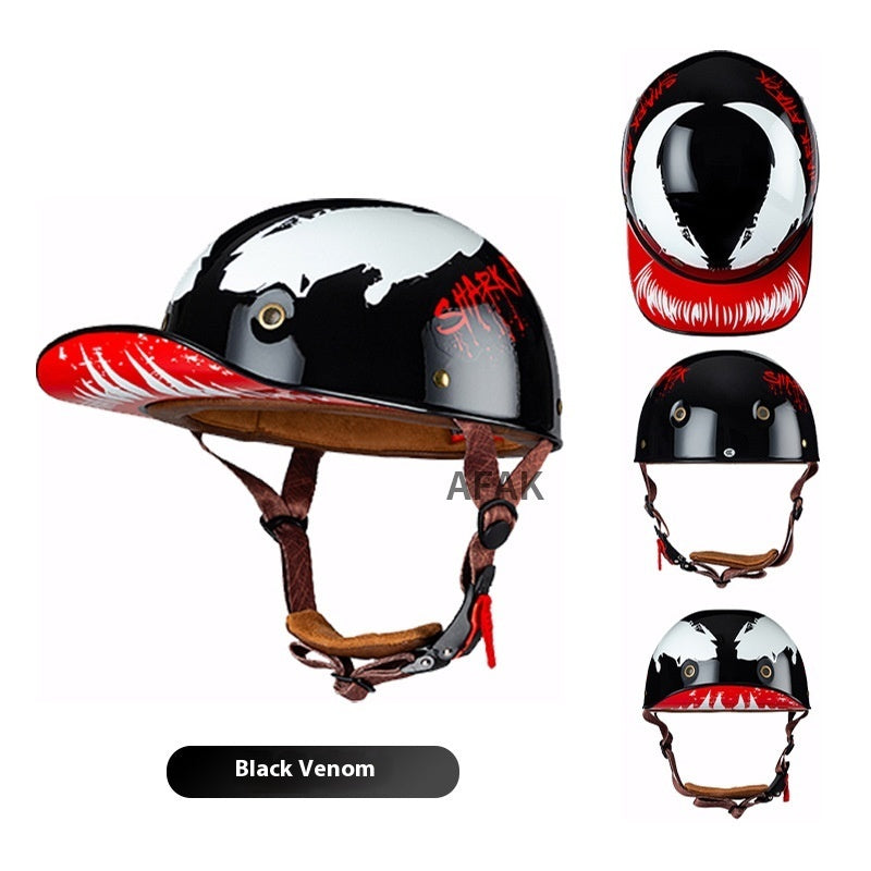 Casque de moto Retro Casque de baseball