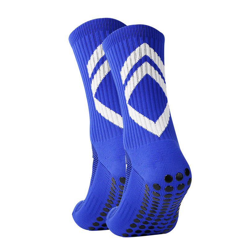 Chaussettes de sport antidérapantes épaissies de football moyen
