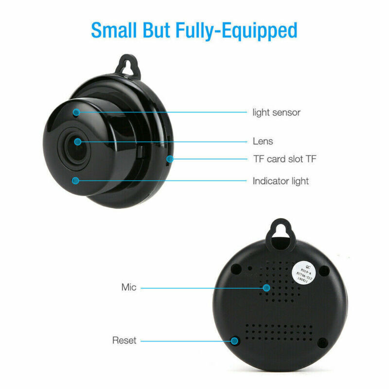 Caméra CCTV WiFi 1080 P Wireless IR Indoor Outdoor Security Night Vision Accueil CAM