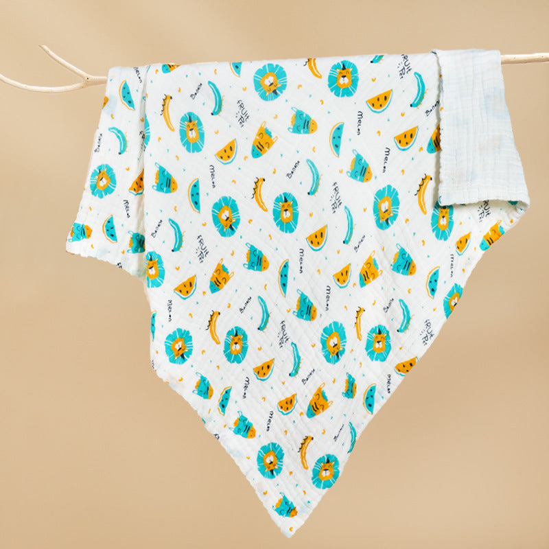Couverture pour bébé imprimé en coton pur