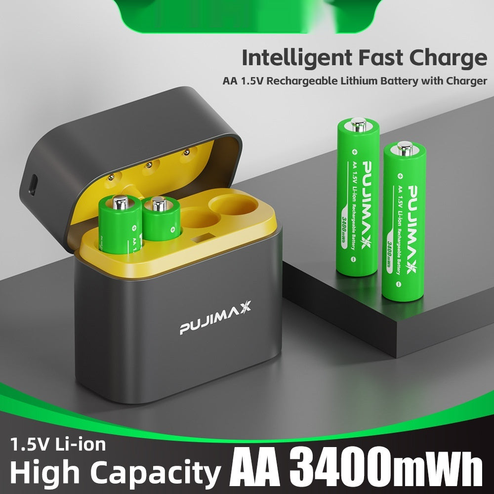 Charge de la batterie au lithium de 8 comprimés AA Smart Type-c Port 8