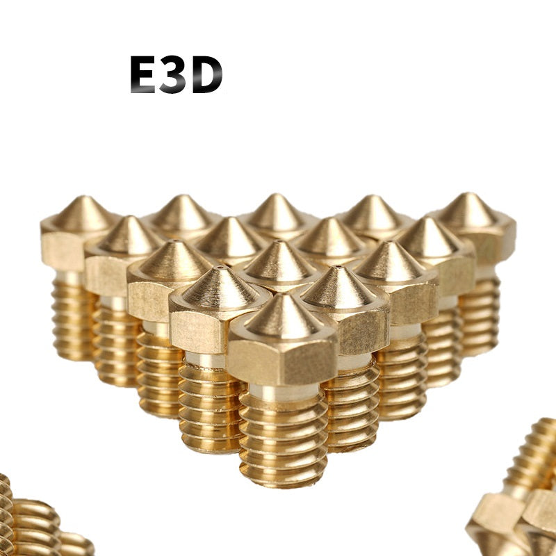 Imprimante 3D E3D Buse en laiton lisse Buse M6 en laiton fileté