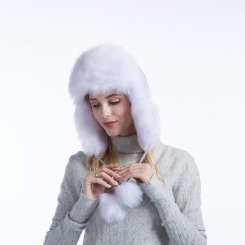 Automne et hiver femmes Coréen Version de fourrure de renard pour garder chaud et froid