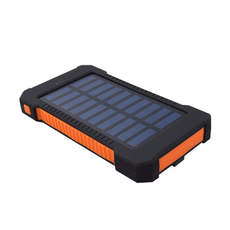Outdoor 20000mAh Haute capacité LED-Backlit Waterproof Solar-Powered Portable Power Bank