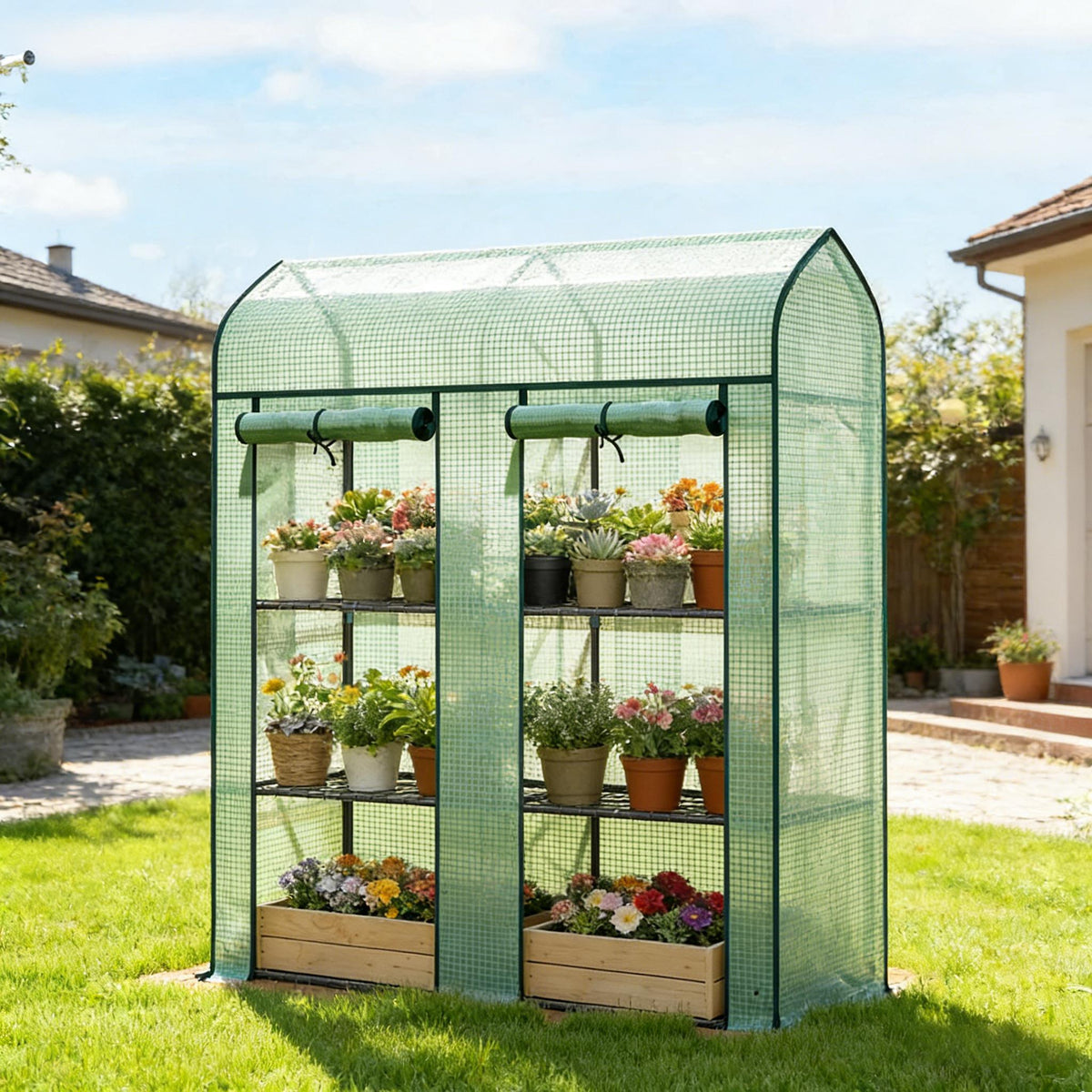 Spacious mini greenhouse