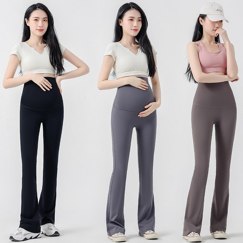 Prenatal Yoga Bell Bottom Pants Wear Casual Slimming