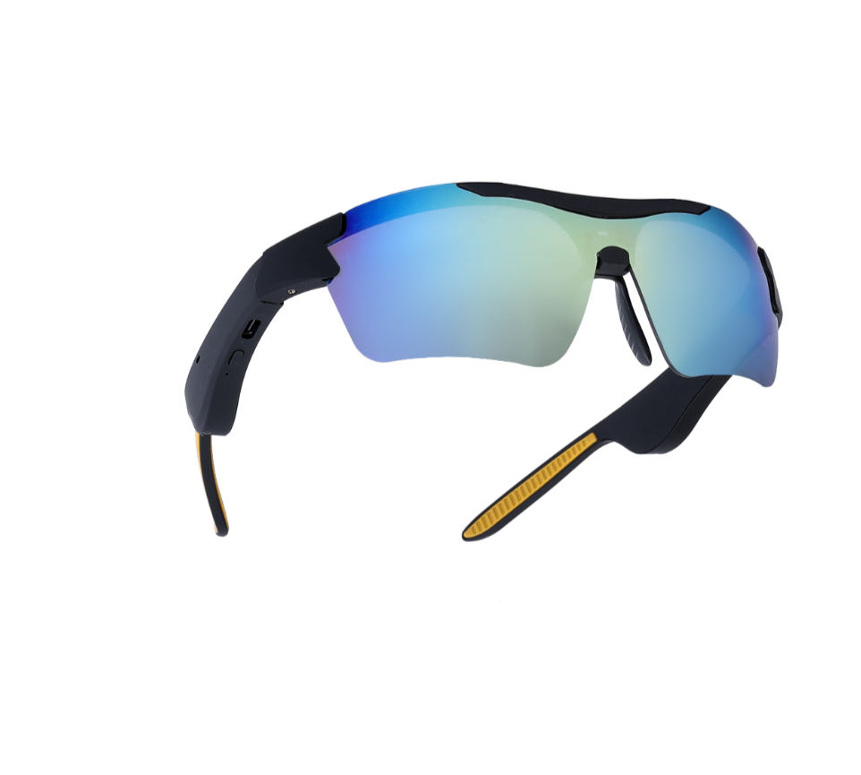 Lunettes de soleil de cyclisme intelligentes UV401 Anti-UV Windproof Outdoor Road Bike Sports Lunettes de soleil Wirel