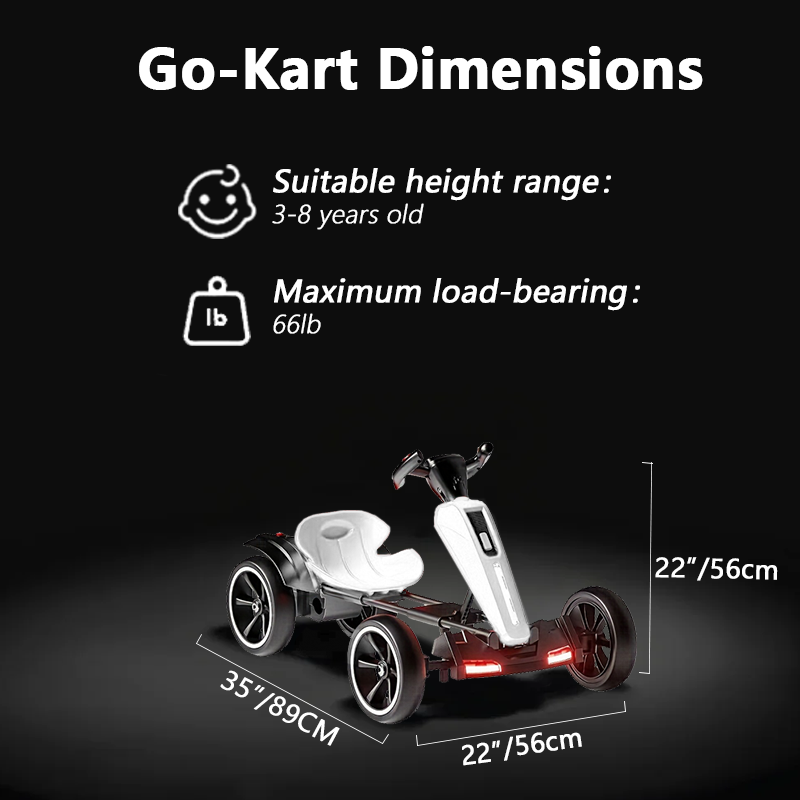 12V Pédale électrique pour enfants Go Kart