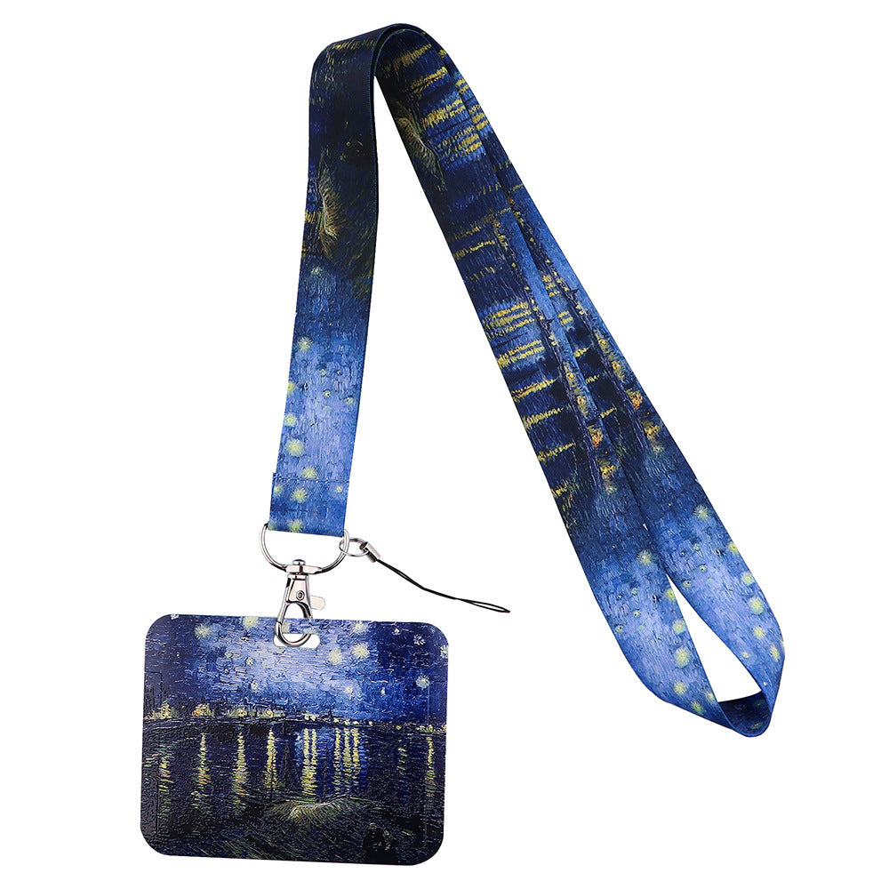 Van Gogh Starry Sunflower Téléphone portable Couverture de carte