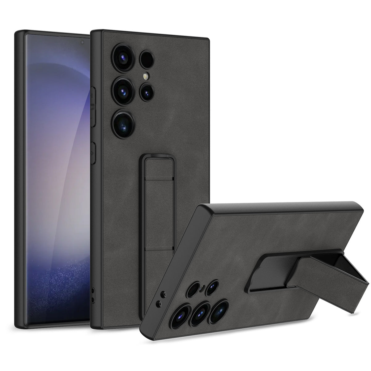 Coque de téléphone pliant S24ultra Étui dur résistant à la chute S24plus