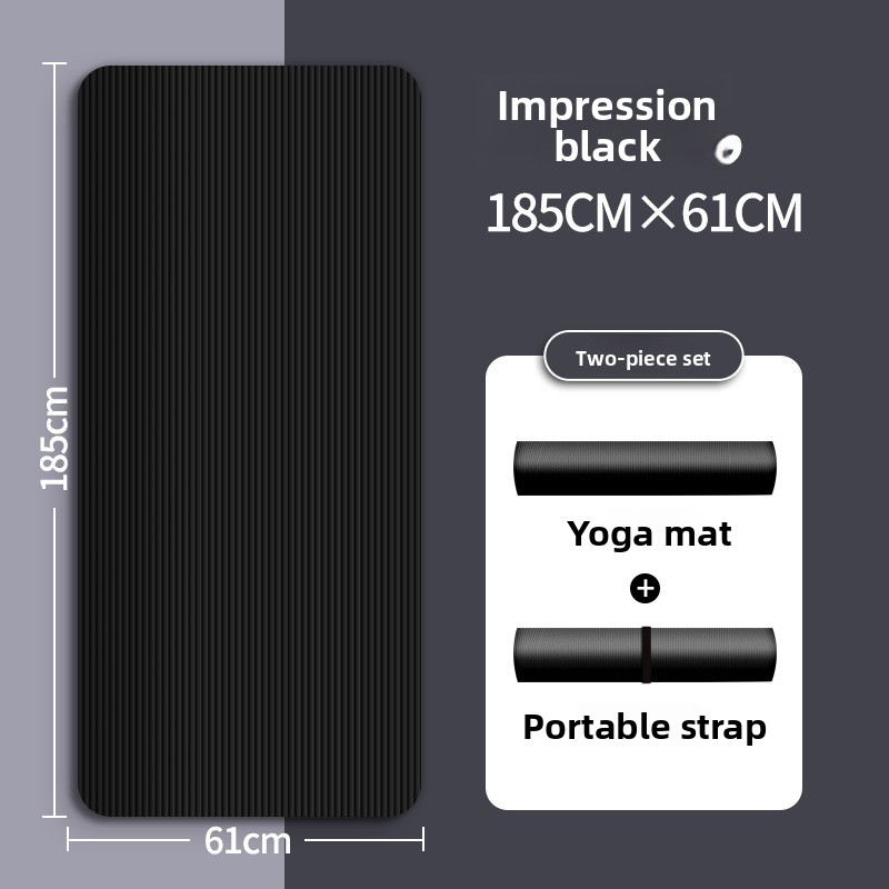 Antidérapant, épais, élargi et allongé tapis de yoga pour les hommes et les femmes, adapté pour