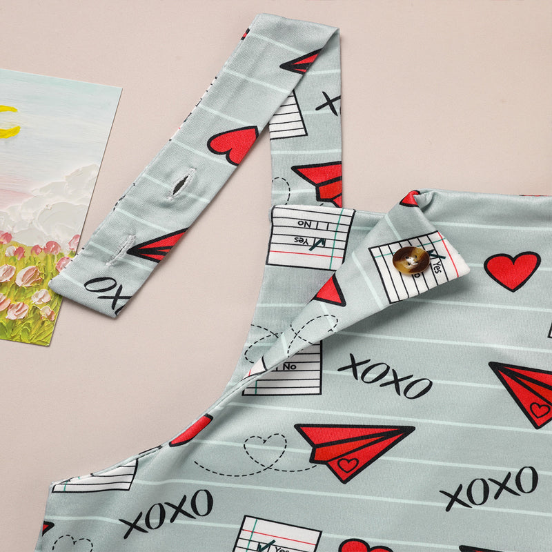 Bébé garçon fille Casual Heart & Paper Plane Imprimer les généraux