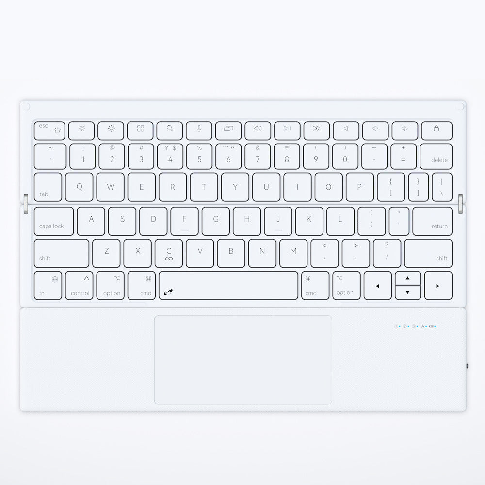 Portable ultra-fin sans fil mini-accordéon style triple Bluetooth clavier