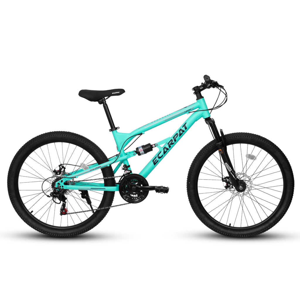 A26207 26 pouces Cadre en acier Shock Fork Plus Shock Absorber 21 vitesses Unisex Mountain Bike