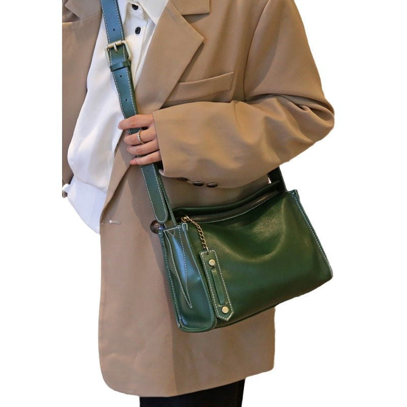 Sac à bandoulière en cuir sophisticé style casual