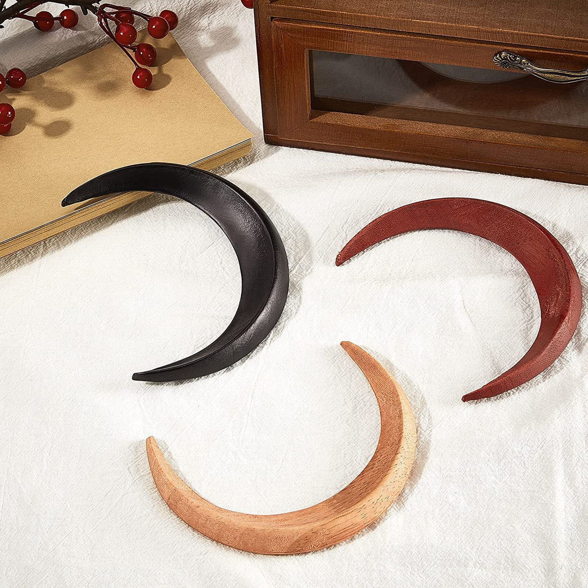 Barrettes à épingle à cheveux en forme de croissant