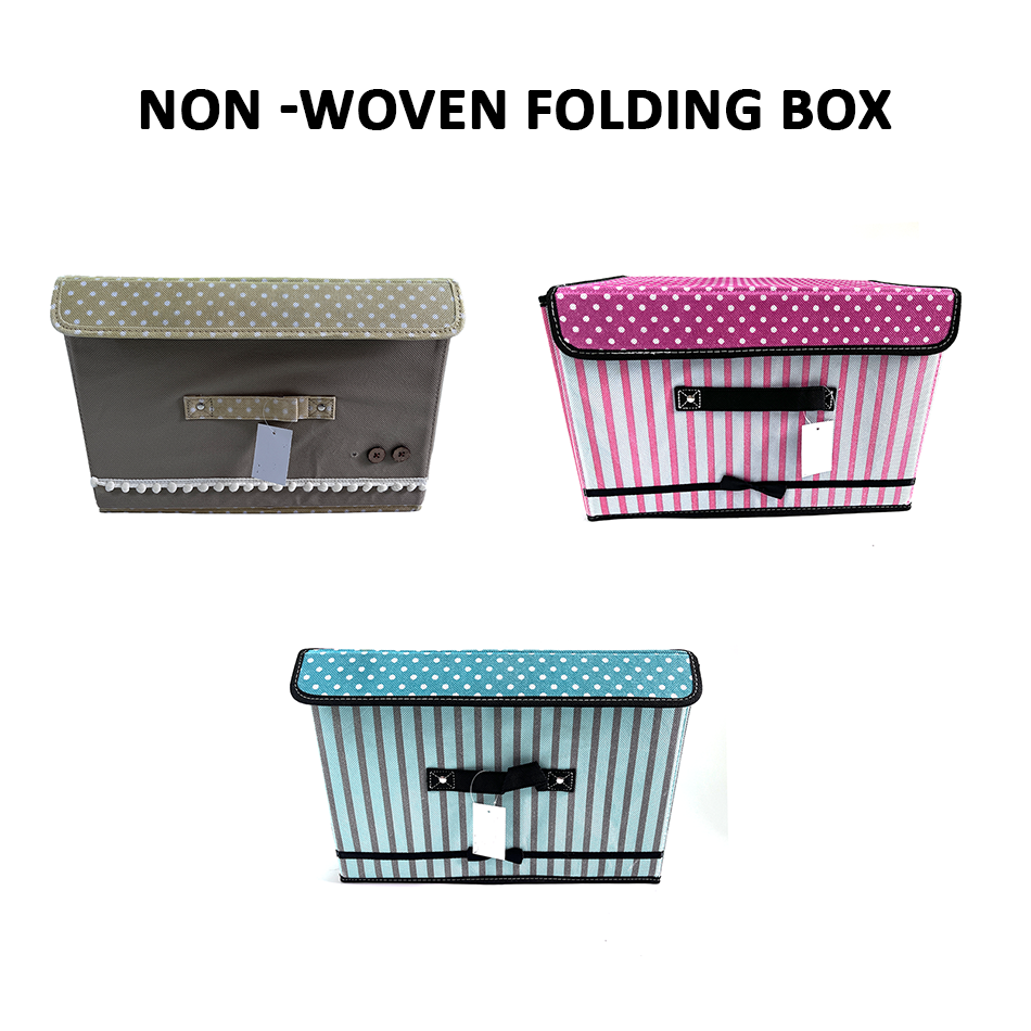 Boîte de rangement pliable en cube de rangement en cube de tissu Organisateur de jouets en cube avec couvercle