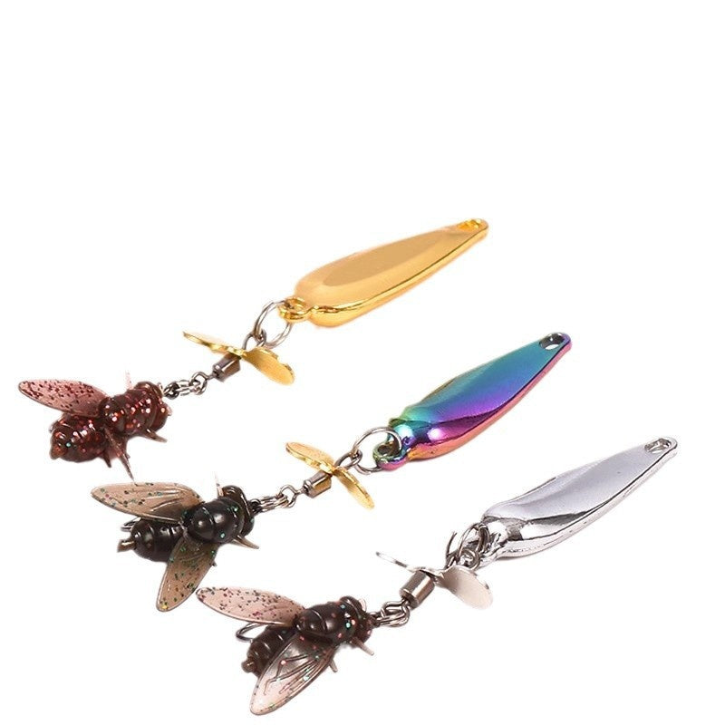 Fly Lure Crochet rotative hélice Micro costume