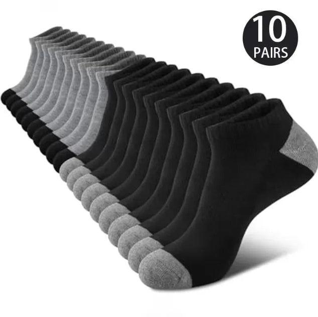 Men's S Color Blocked Ankle Socks Plus Size